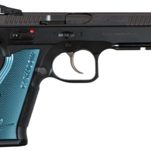 CZ-USA 91257 Shadow 2 9mm Luger 4.80" 17+1 Black Nitride Black Steel Slide Blue